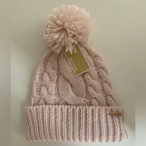 Michael Kors Pink Pom Beanie NWT